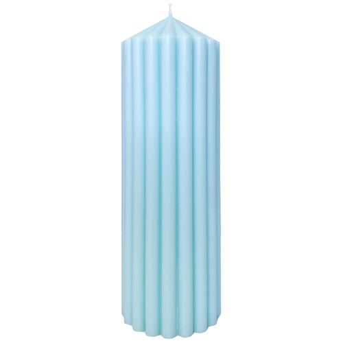 Ribbed Pillar Soy Wax Candle Temple Webster